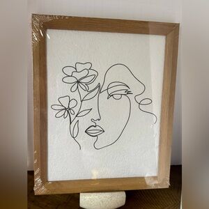 Minimalist Line Art Framed - Woman - Art Decor